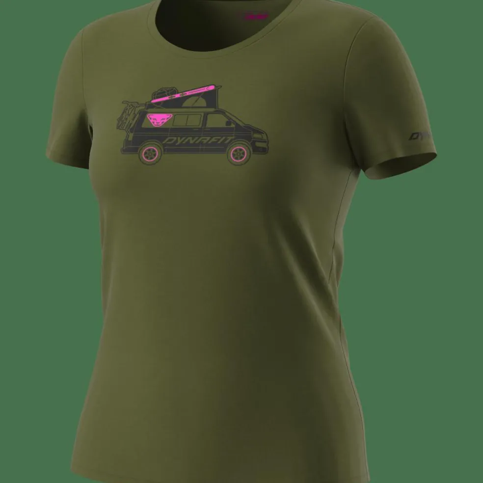 Graphic Cotton T-Shirt Damen