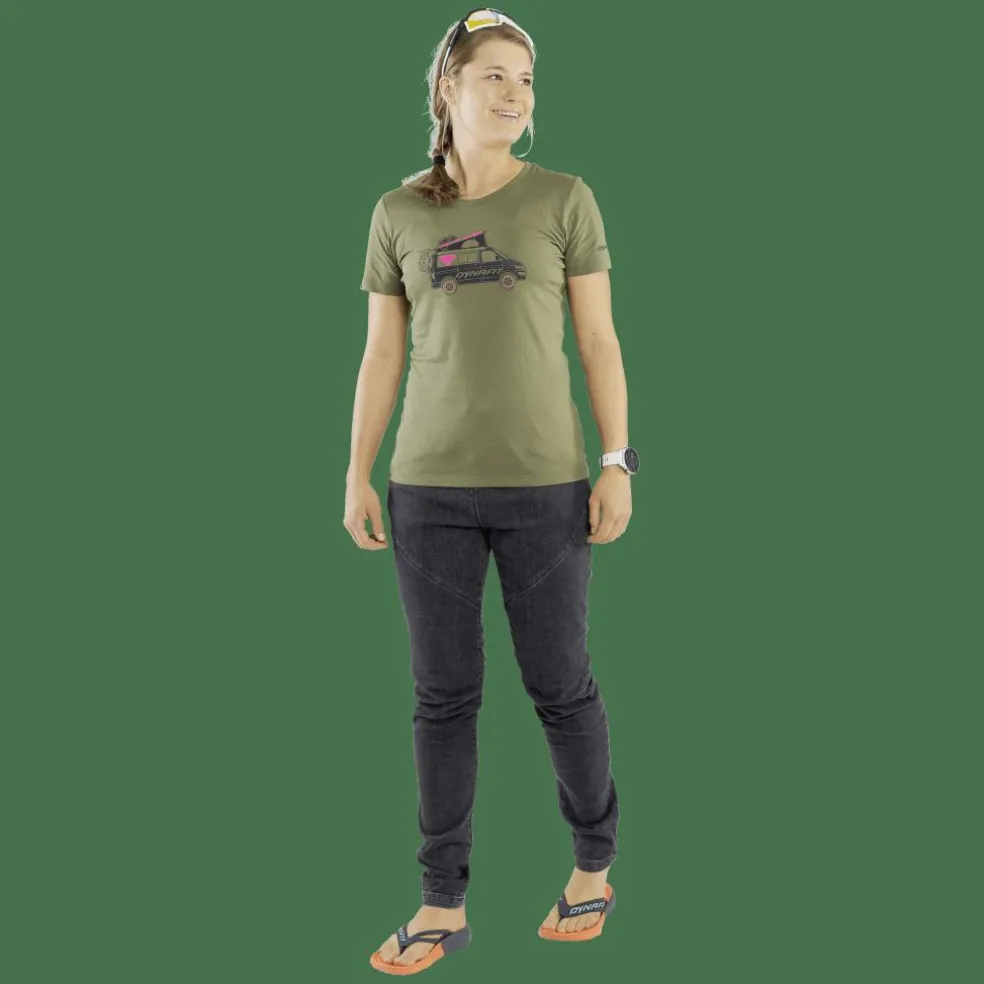 Graphic Cotton T-Shirt Damen