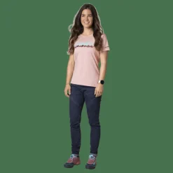 Graphic Cotton T-Shirt Damen